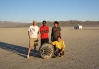 The crew on the playa